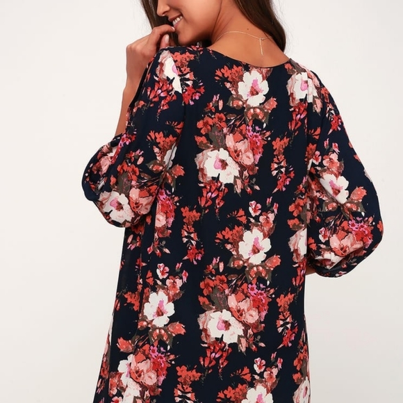 🆕️Lulu's | Shifting Dears Floral Dress Size Small - Picture 3 of 4